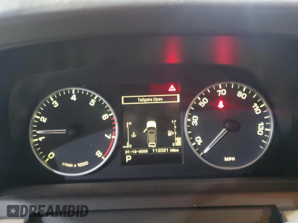 2013 Land Rover LR4 Lux with VIN SALAK2D40DA681485, listed as a Copart auction lot 80766204 with 112,021 mi miles and Salvage title. Bid and sale history available at DreamBid. Image 9.