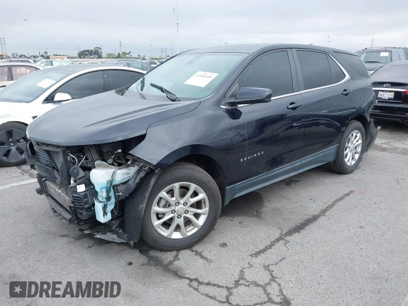 2021 Chevrolet Equinox LT with VIN 2GNAXKEV9M6160155, listed as a IAAI auction lot 41896559 with 81,660 mi miles. Bid and sale history available at carsss.com. Image 2.