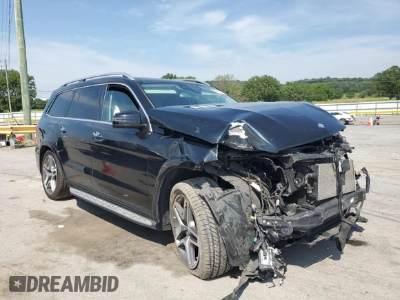 2017 Mercedes-Benz GLS 550 with VIN 4JGDF7DEXHA757133, listed as a Copart auction lot 62826045 with Not provided miles and Salvage title. Bid and sale history available at DreamBid. Image 4.
