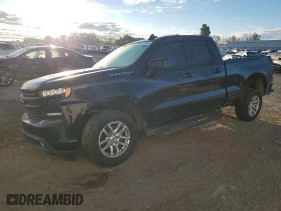 2021 Chevrolet Silverado 1500 RST with VIN 1GCRYEEK3MZ121582, listed as a Copart auction lot 74983994 with 47,459 mi miles and Non Repairable. Bid and sale history available at DreamBid. Image 1.