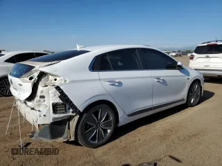 2017 Hyundai Ioniq Limited with VIN KMHC85LC1HU051550, listed as a Copart auction lot 55484925 with 140,752 mi miles and Salvage title. Bid and sale history available at DreamBid. Image 3.