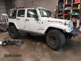 2018 Jeep Wrangler JK Unlimited Sahara with VIN 1C4HJWEG9JL819968, listed as a IAAI auction lot 41716362 with 96,654 mi miles. Bid and sale history available at carsss.com. Image 1.