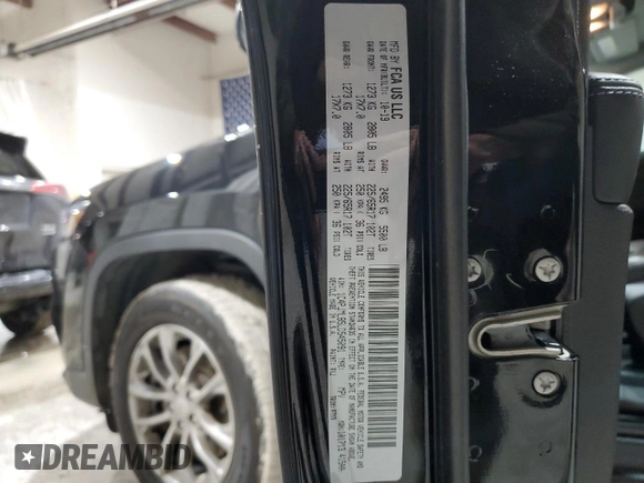 2020 Jeep Cherokee Latitude Plus with VIN 1C4PJMLB5LD545091, listed as a Copart auction lot 48066215 with 36,958 mi miles and Salvage title. Bid and sale history available at DreamBid. Image 13.