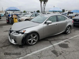 2014 Lexus IS with VIN JTHBF1D23E5019594, listed as a Copart auction lot 53524395 with 41,798 mi miles and Salvage Title. Bid and sale history available at carsss.com. Image 1.