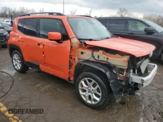 2016 Jeep Renegade Latitude with VIN ZACCJBBT9GPE07543, listed as a Copart auction lot 53434035 with 154,224 mi miles and Clean Title. Bid and sale history available at DreamBid. Image 4.