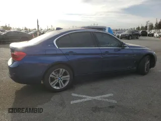 2017 BMW 3 Series 330e iPerformance with VIN WBA8E1C31HA030000, listed as a Copart auction lot 41706995 with 93,213 mi miles and Salvage Title. Bid and sale history available at carsss.com. Image 3.