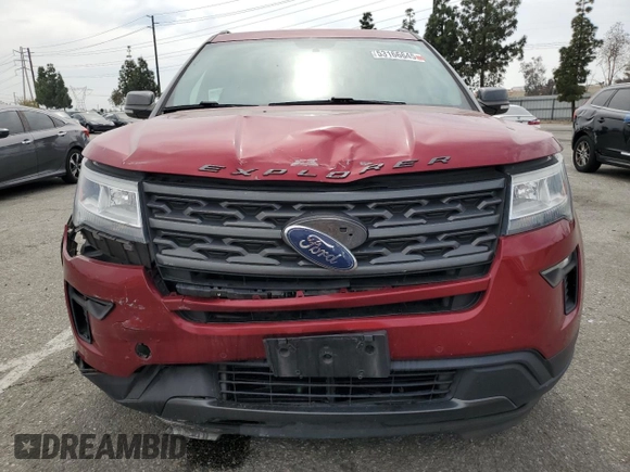 2018 Ford Explorer XLT with VIN 1FM5K8D83JGC94481, listed as a Copart auction lot 53166645 with 60,043 mi miles and Salvage Title. Bid and sale history available at carsss.com. Image 5.