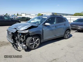 2020 Hyundai Kona Limited z VIN KM8K33A58LU560143, wystawiony jako Copart lot #56045635 z przebiegiem 64 680 mil mil oraz Szkoda całkowita • Salvage title. Historia ofert i sprzedaży dostępna na DreamBid. Obrazek 1.
