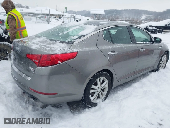 2013 Kia Optima EX with VIN 5XXGN4A70DG258168, listed as a IAAI auction lot 41209415 with 169,365 mi miles. Bid and sale history available at carsss.com. Image 4.