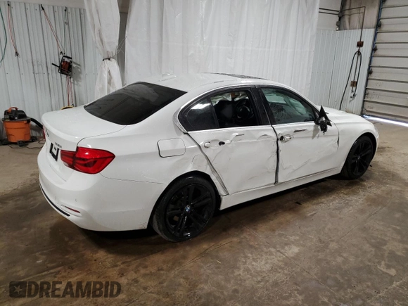 2017 BMW 3 Series 330i xDrive with VIN WBA8D9G33HNU63919, listed as a Copart auction lot 51428495 with 83,417 mi miles and Salvage Title. Bid and sale history available at carsss.com. Image 3.