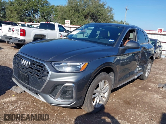 2022 Audi Q5 S line Premium with VIN WA1GAAFY5N2094705, listed as a IAAI auction lot 41175322 with 53,969 mi miles and . Bid and sale history available at DreamBid. Image 2.