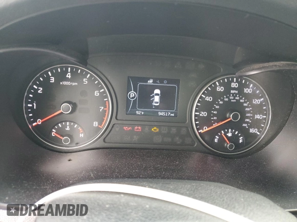 2016 Kia Optima LX with VIN 5XXGT4L33GG092023, listed as a Copart auction lot 60788045 with 94,517 mi miles and Clean title. Bid and sale history available at DreamBid. Image 9.
