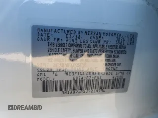 2018 Nissan Sentra S with VIN 3N1AB7APXJY258796, listed as a Copart auction lot 49666615 with 107,465 mi miles and Salvage Title. Bid and sale history available at DreamBid. Image 15.