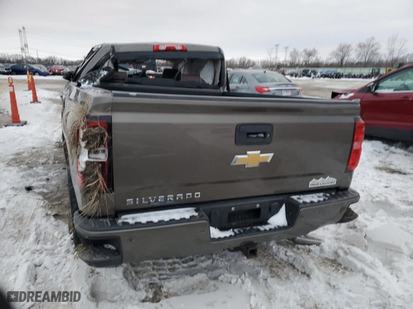 2015 Chevrolet Silverado 1500 High Country with VIN 3GCUKTEC9FG480818, listed as a Copart auction lot 87331694 with 0 mi miles and Salvage Title. Bid and sale history available at carsss.com. Image 6.