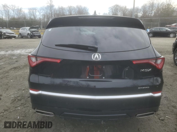 2024 Acura MDX w/Technology Package with VIN 5J8YE1H47RL008630, listed as a Copart auction lot 51585655 with 16,498 mi miles and Salvage Title. Bid and sale history available at carsss.com. Image 6.