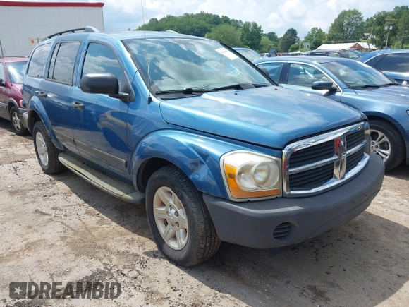 2005 Dodge Durango SXT with VIN 1D4HB38N95F575185, listed as a IAAI auction lot 42680439 with 201,781 mi miles and . Bid and sale history available at DreamBid. Image 1.