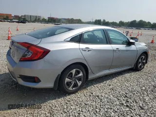 2021 Honda Civic LX with VIN 19XFC2F66ME001627, listed as a Copart auction lot 59653925 with 48,468 mi miles and Salvage title. Bid and sale history available at DreamBid. Image 3.