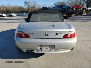 2001 BMW Z3 3.0i with VIN WBACN53461LJ57698, listed as a Copart auction lot 42313655 with 97,521 mi miles and Salvage Title. Bid and sale history available at carsss.com. Image 6.