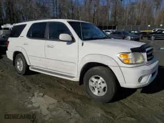 2002 Toyota Sequoia Limited with VIN 5TDZT38A02S061636, listed as a Copart auction lot 43022645 with 291,214 mi miles and Salvage Title. Bid and sale history available at carsss.com. Image 4.