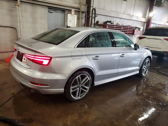 2019 Audi A3 Sedan Premium Plus with VIN WAUJEGFF9KA082122, listed as a Copart auction lot 88522615 with 56,710 mi miles and Salvage Title. Bid and sale history available at carsss.com. Image 3.
