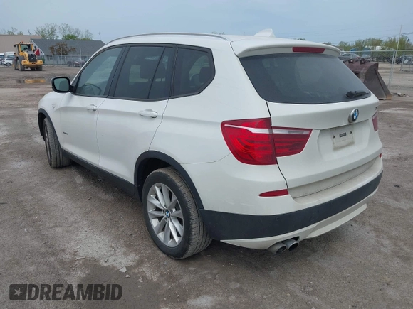 2014 BMW X3 xDrive28i with VIN 5UXWX9C57E0D42183, listed as a IAAI auction lot 42147520 with 121,266 mi miles and . Bid and sale history available at DreamBid. Image 3.