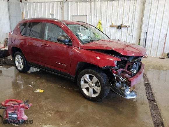 2014 Jeep Compass Sport with VIN 1C4NJCBB8ED505707, listed as a Copart auction lot 49037235 with 91,060 mi miles and Non Repairable. Bid and sale history available at carsss.com. Image 4.