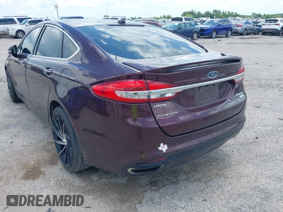2018 Ford Fusion Titanium with VIN 3FA6P0K92JR114283, listed as a IAAI auction lot 42704476 with 92,502 mi miles and . Bid and sale history available at DreamBid. Image 3.