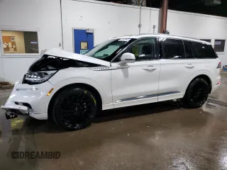 2021 Lincoln Aviator Reserve z VIN 5LM5J7XC5MGL00599, wystawiony jako Copart lot #64152854 z przebiegiem 20 546 mil mil oraz Nie do naprawy • Non repairable. Historia ofert i sprzedaży dostępna na DreamBid. Obrazek 1.