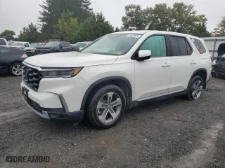 2023 Honda Pilot EX-L 8 Passenger with VIN 5FNYG1H42PB025361, listed as a Copart auction lot 72823634 with 27,915 mi miles and Salvage Title. Bid and sale history available at carsss.com. Image 1.