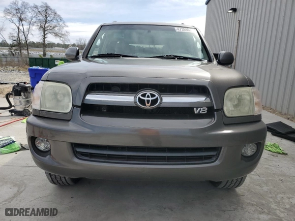2006 Toyota Sequoia SR5 with VIN 5TDZT34A36S276875, listed as a Copart auction lot 47398655 with 173,352 mi miles and Salvage Title. Bid and sale history available at carsss.com. Image 5.