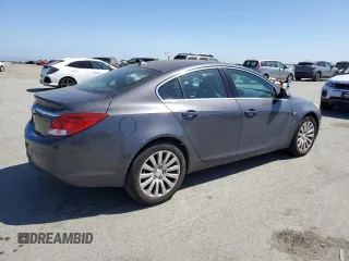 2011 Buick Regal CXL RL3 with VIN W04GR5EC7B1142146, listed as a Copart auction lot 56202085 with 62,243 mi miles and Clean title. Bid and sale history available at DreamBid. Image 3.