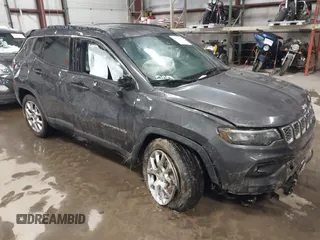 2024 Jeep Compass Latitude Lux with VIN 3C4NJDFN9RT120859, listed as a IAAI auction lot 41329622 with 16,483 mi miles and . Bid and sale history available at DreamBid. Image 1.