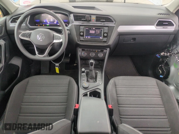2023 Volkswagen Tiguan S with VIN 3VVFB7AXXPM103928, listed as a Copart auction lot 57119895 with 13,820 mi miles and Salvage title. Bid and sale history available at DreamBid. Image 8.