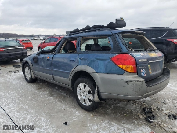 2005 Subaru Outback (Natl) Ltd with VIN 4S4BP62C056377409, listed as a Copart auction lot 44062635 with 0 mi miles and Salvage Title. Bid and sale history available at carsss.com. Image 2.