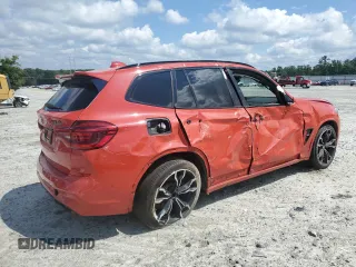 2021 BMW X3 M with VIN 5YMTS0C07M9G81496, listed as a Copart auction lot 63550525 with 53,112 mi miles and Salvage title. Bid and sale history available at DreamBid. Image 3.