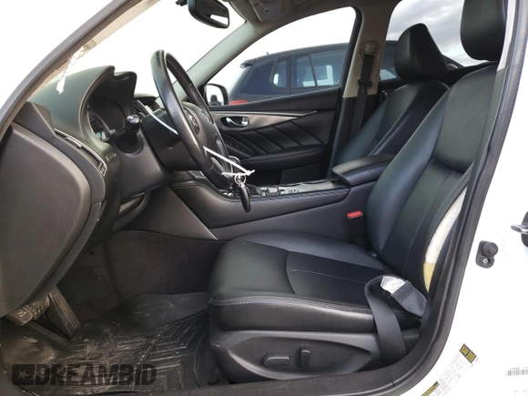 2015 Infiniti Q50 with VIN JN1BV7ARXFM423317, listed as a Copart auction lot 50971755 with 94,930 mi miles and Salvage Title. Bid and sale history available at carsss.com. Image 7.