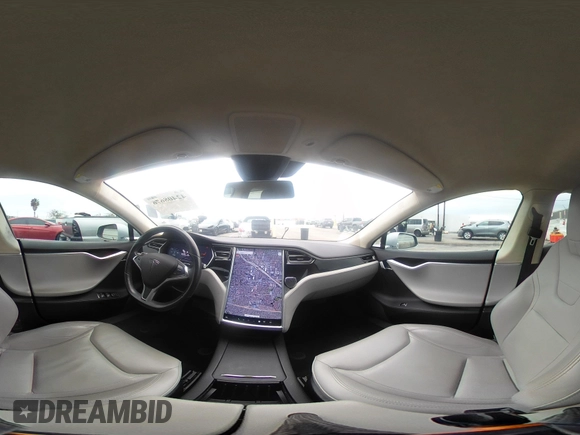 2016 Tesla Model S 90D with VIN 5YJSA1E23GF138925, listed as a IAAI auction lot 42408676 with 48,399 mi miles and . Bid and sale history available at DreamBid. Image 21.