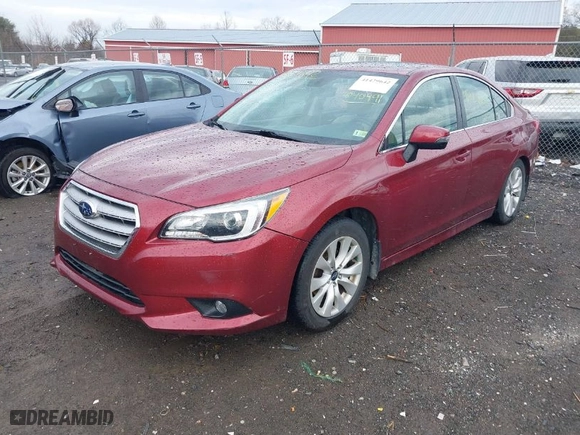 2017 Subaru Legacy Premium with VIN 4S3BNAH68H3040491, listed as a IAAI auction lot 41429642 with 117,734 mi miles. Bid and sale history available at carsss.com. Image 2.