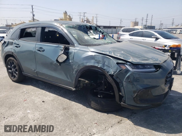 2024 Honda HR-V Sport with VIN 3CZRZ1H52RM732105, listed as a Copart auction lot 57705054 with 15,700 mi miles and Salvage title. Bid and sale history available at DreamBid. Image 4.