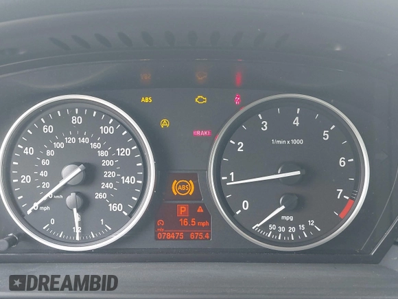 2010 BMW 5 Series 528i with VIN WBANU5C58AC127560, listed as a IAAI auction lot 42057791 with 78,475 mi miles and . Bid and sale history available at carsss.com. Image 7.