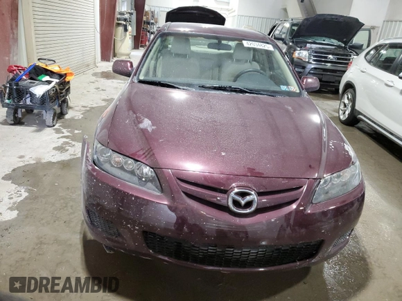 2007 Mazda 6 S Sport VE with VIN 1YVHP80D575M08954, listed as a Copart auction lot 42034825 with 134,880 mi miles and Salvage Title. Bid and sale history available at DreamBid. Image 5.