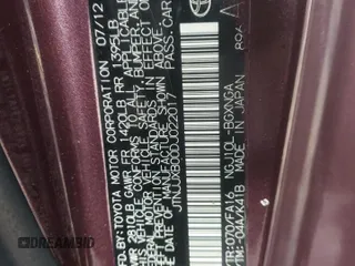 2013 Scion iQ with VIN JTNJJXB00DJ022017, listed as a Copart auction lot 82717994 with Not provided miles and Salvage title. Bid and sale history available at DreamBid. Image 14.
