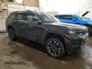 2022 Jeep Grand Cherokee Overland with VIN 1C4RJKDG8N8580372, listed as a Copart auction lot 85468024 with Not provided miles and Salvage title. Bid and sale history available at DreamBid. Image 4.