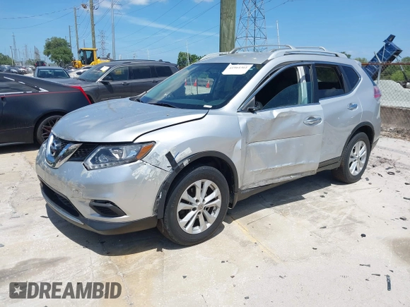 2015 Nissan Rogue SV with VIN 5N1AT2MTXFC849891, listed as a IAAI auction lot 41964361 with 135,934 mi miles and . Bid and sale history available at carsss.com. Image 2.