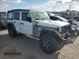 2018 Jeep Wrangler Unlimited Sport with VIN 1C4HJXDN0JW298109, listed as a Copart auction lot 52991795 with 94,445 mi miles and Salvage title. Bid and sale history available at DreamBid. Image 4.