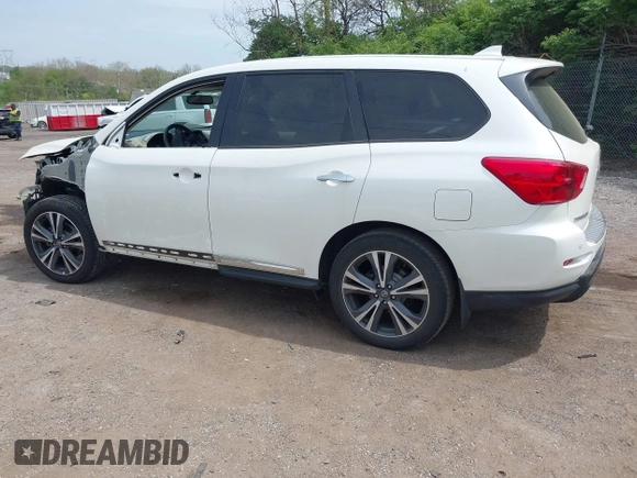 2020 Nissan Pathfinder Platinum with VIN 5N1DR2DM0LC649246, listed as a IAAI auction lot 42132744 with 46,063 mi miles and . Bid and sale history available at DreamBid. Image 3.
