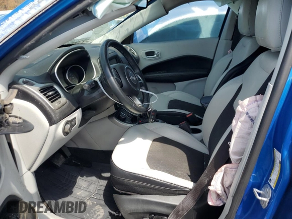 2018 Jeep Compass Latitude with VIN 3C4NJDBB9JT150296, listed as a Copart auction lot 51248845 with 44,565 mi miles and Salvage Title. Bid and sale history available at carsss.com. Image 7.