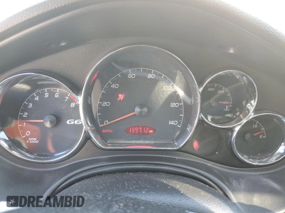 2008 Pontiac G6 GXP with VIN 1G2ZM177784227392, listed as a Copart auction lot 47466325 with 139,712 mi miles and Salvage Title. Bid and sale history available at carsss.com. Image 9.