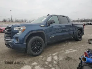 2021 GMC Sierra 1500 Elevation with VIN 3GTU9CET8MG330935, listed as a Copart auction lot 86312874 with 53,698 mi miles and Salvage Title. Bid and sale history available at DreamBid. Image 1.