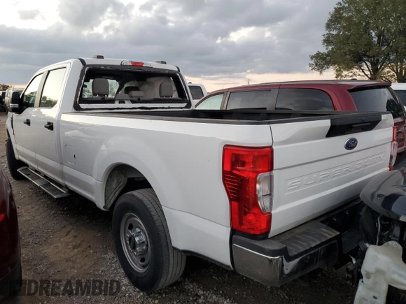 2022 Ford F-250 XL with VIN 1FT7W2A66NEC69593, listed as a Copart auction lot 76672294 with 92,427 mi miles and Salvage title. Bid and sale history available at DreamBid. Image 2.